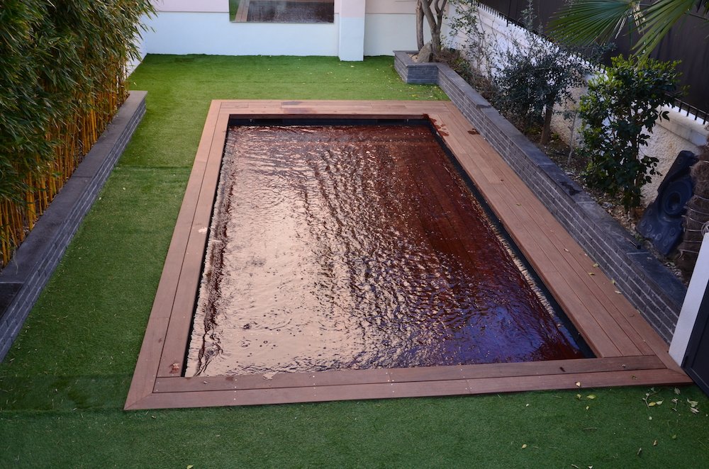 la piscine en mode pataugeoire pour les enfants