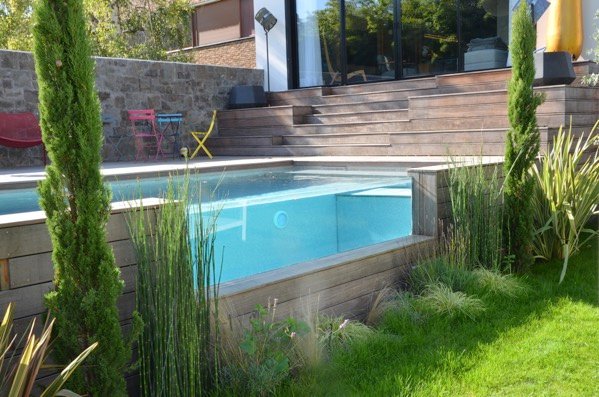 Habillages extérieurs de la piscine